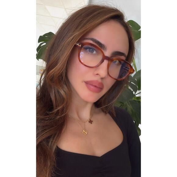 Tom Ford Accessories - NEW Tom Ford FT5871-B Bluelight Frames in Havana Brown